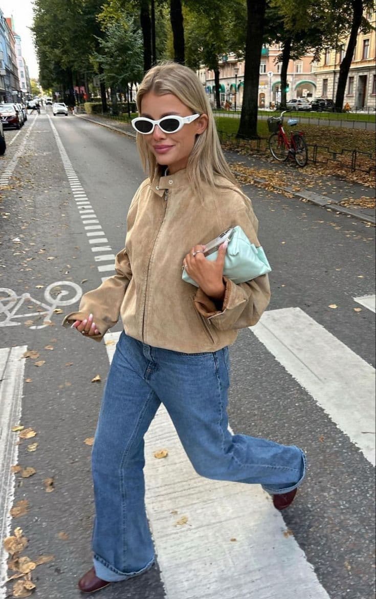 Beige Bomber Street